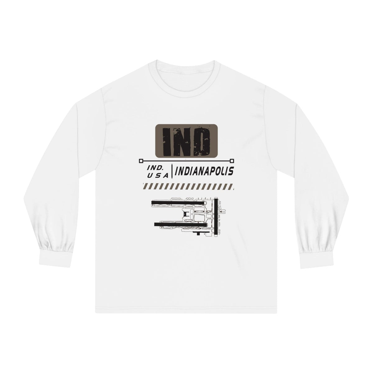 INDIANAPOLIS – Trendy Design, Premium Long Sleeve Tee