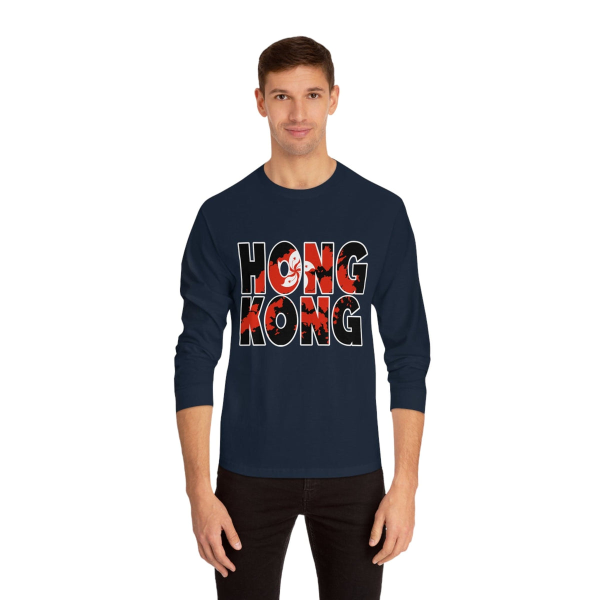 HONG KONG – Trendy Design, Premium Long Sleeve Tee