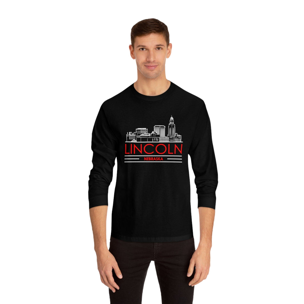 LINCOLN – Trendy Design, Premium Long Sleeve Tee