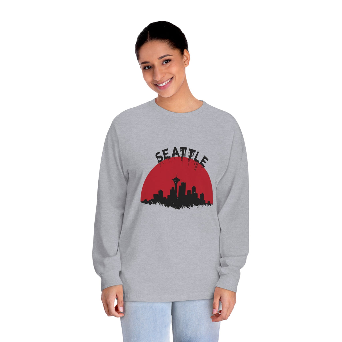 SEATTLE – Trendy Design, Premium Long Sleeve Tee