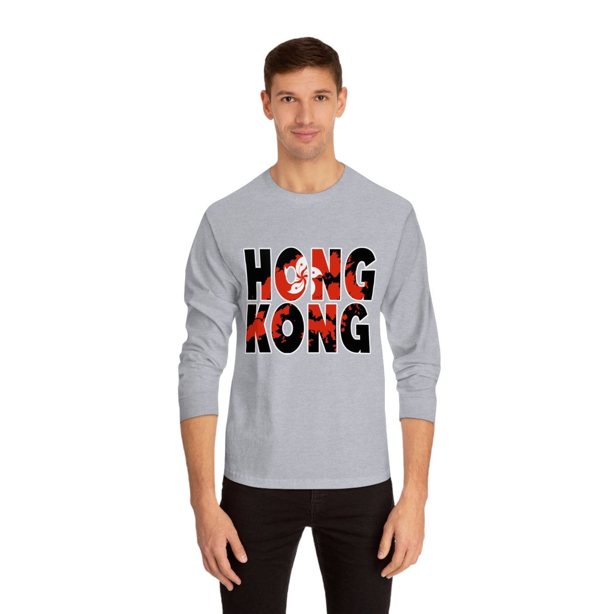 HONG KONG – Trendy Design, Premium Long Sleeve Tee