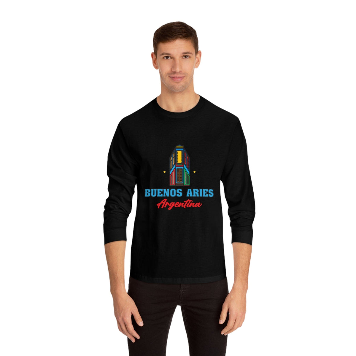 Retro Buenos Aires Landmark - Long Sleeve Tee