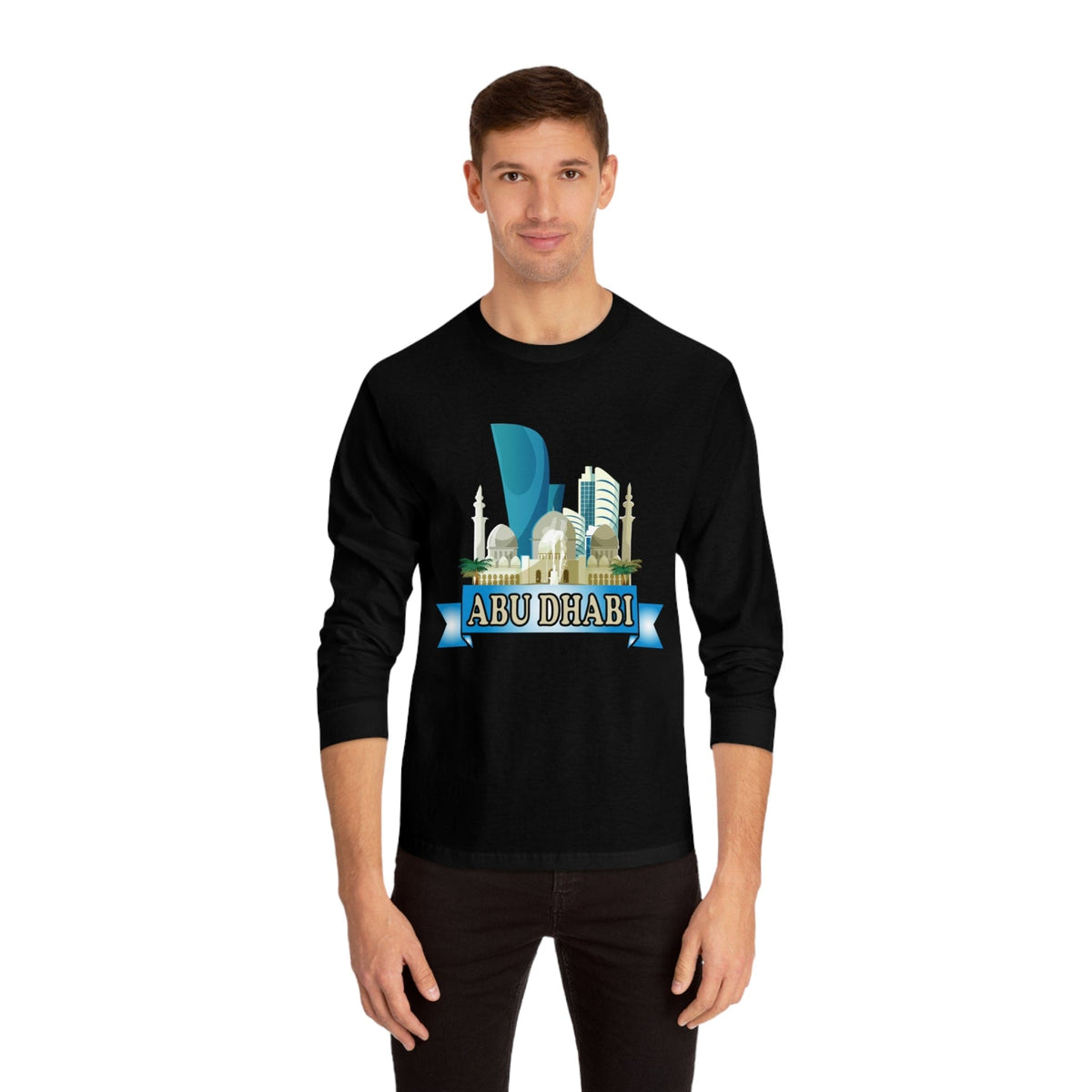 ABU DHABI – Trendy Design, Premium Long Sleeve Tee