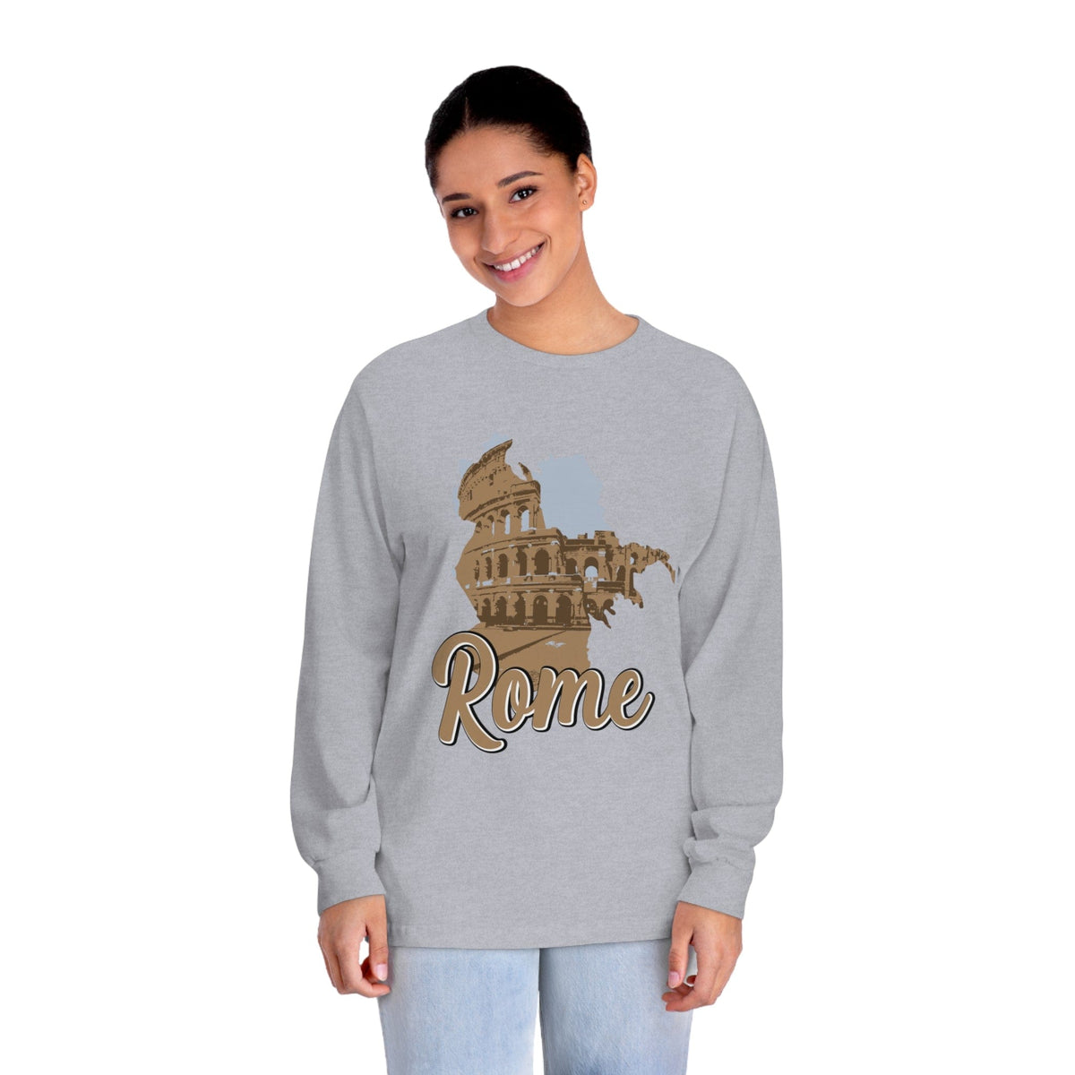 ROME – Trendy Design, Premium Long Sleeve Tee