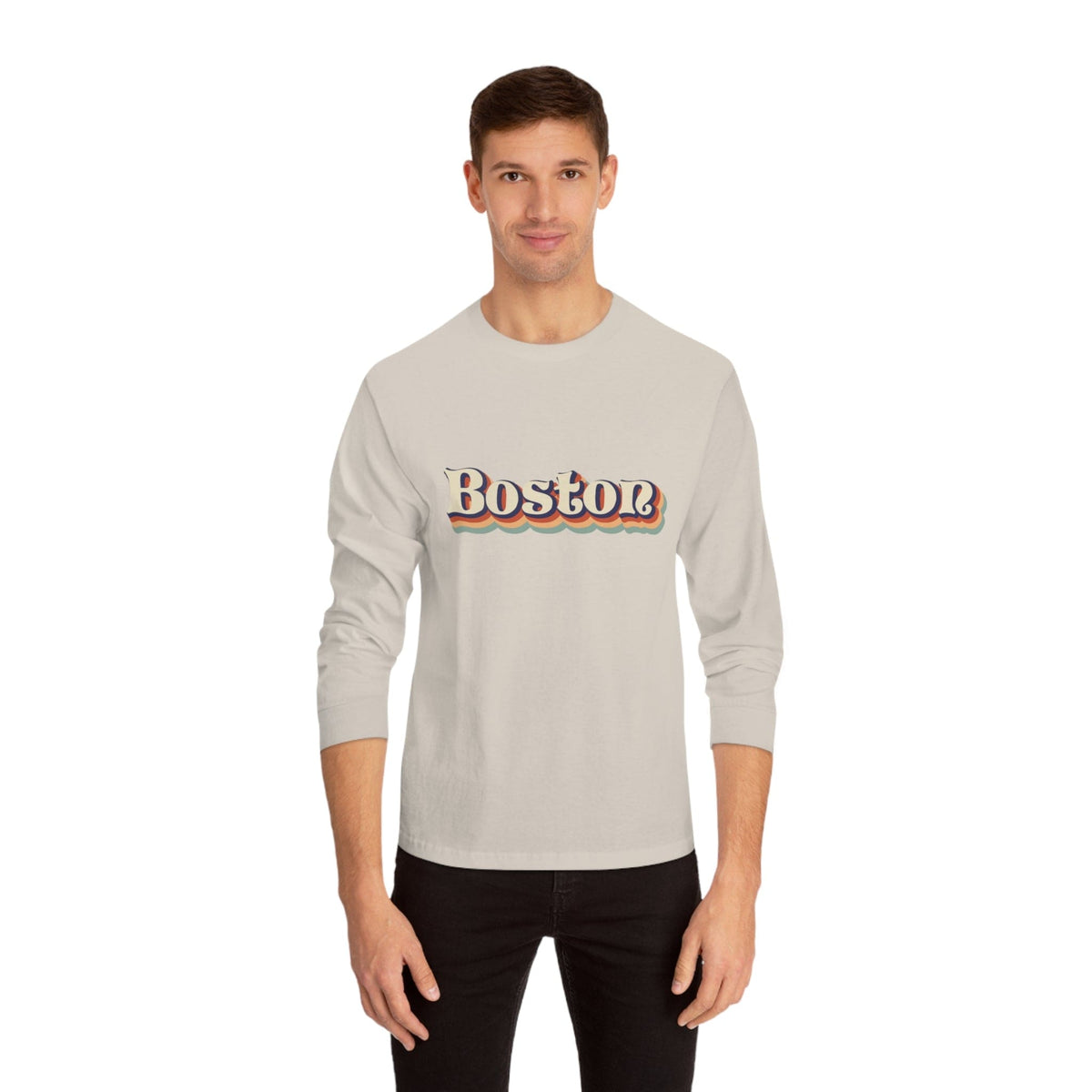 Boston Script - Long Sleeve Tee