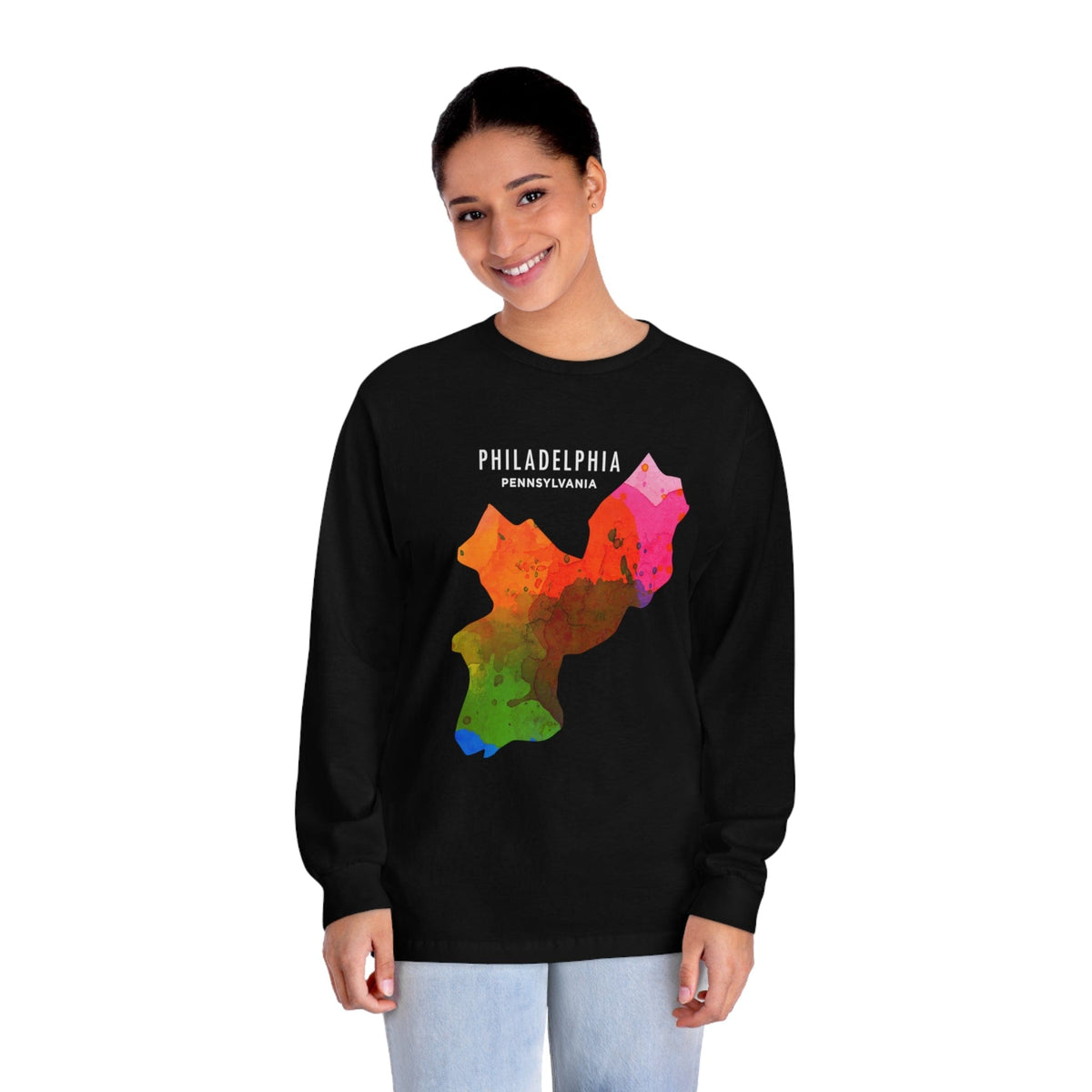 PHILADELPHIA – Trendy Design, Premium Long Sleeve Tee