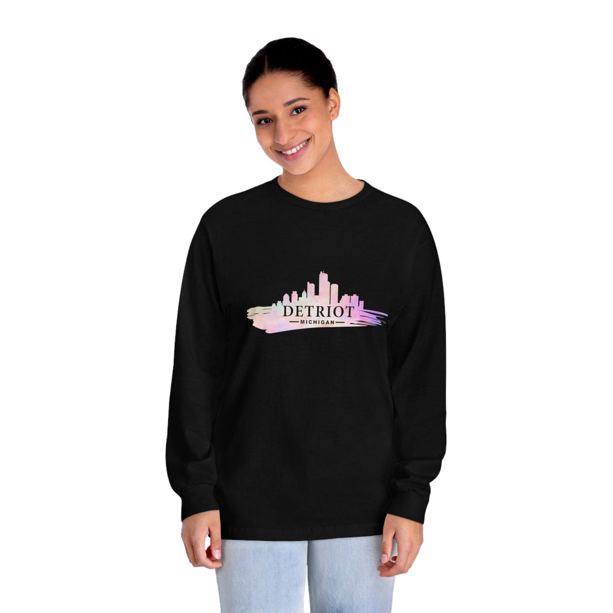 DETRIOT – Trendy Design, Premium Long Sleeve Tee
