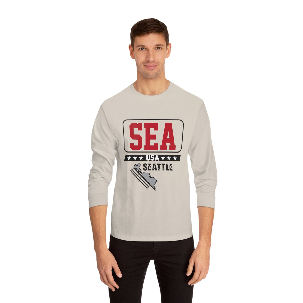 SEATTLE – Trendy Design, Premium Long Sleeve Tee