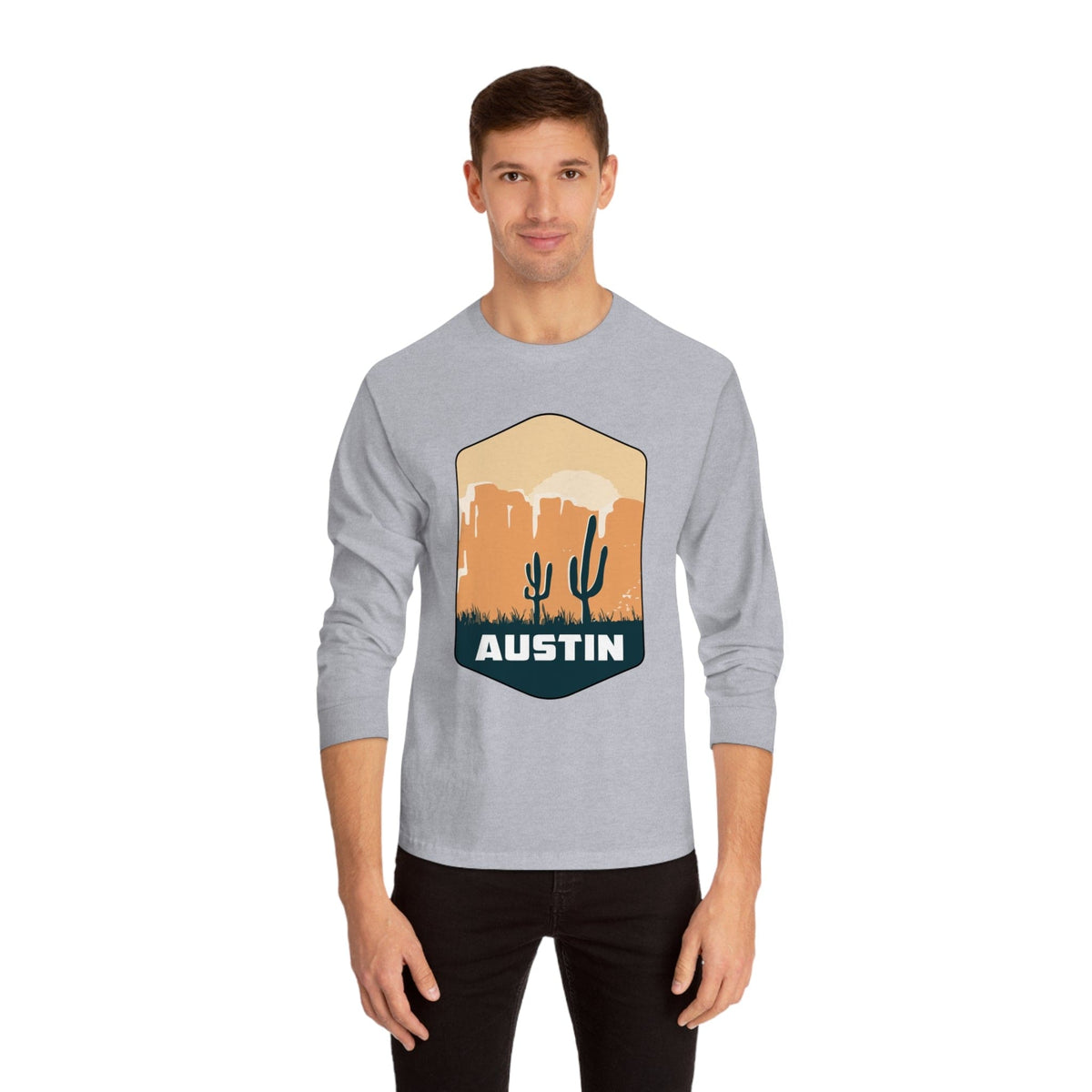 AUSTIN – Trendy Design, Premium Long Sleeve Tee