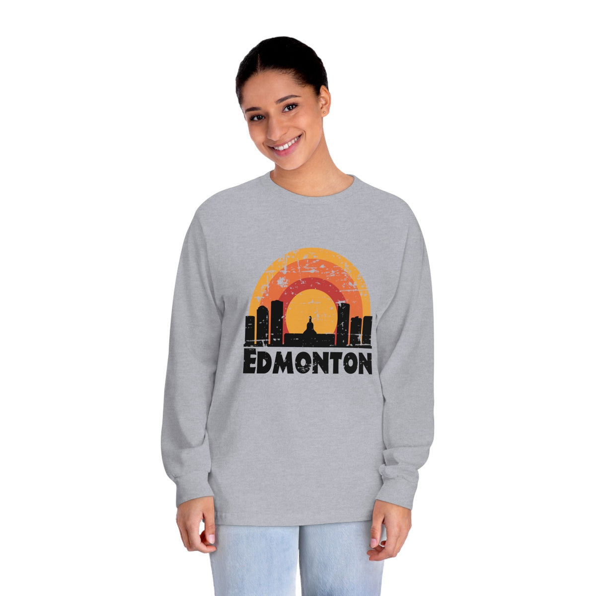 EDMONTON – Trendy Design, Premium Long Sleeve Tee