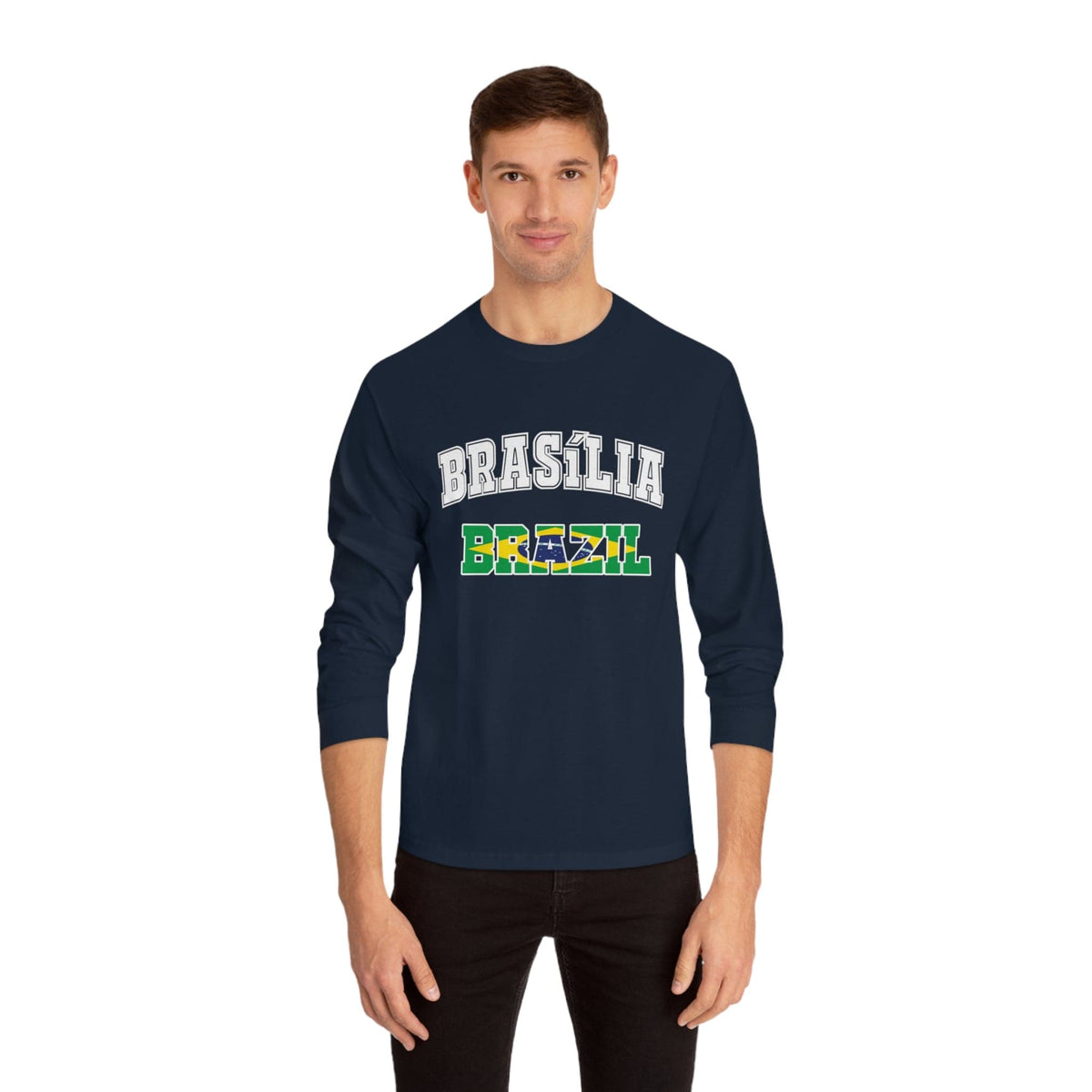 BRASILIA – Trendy Design, Premium Long Sleeve Tee