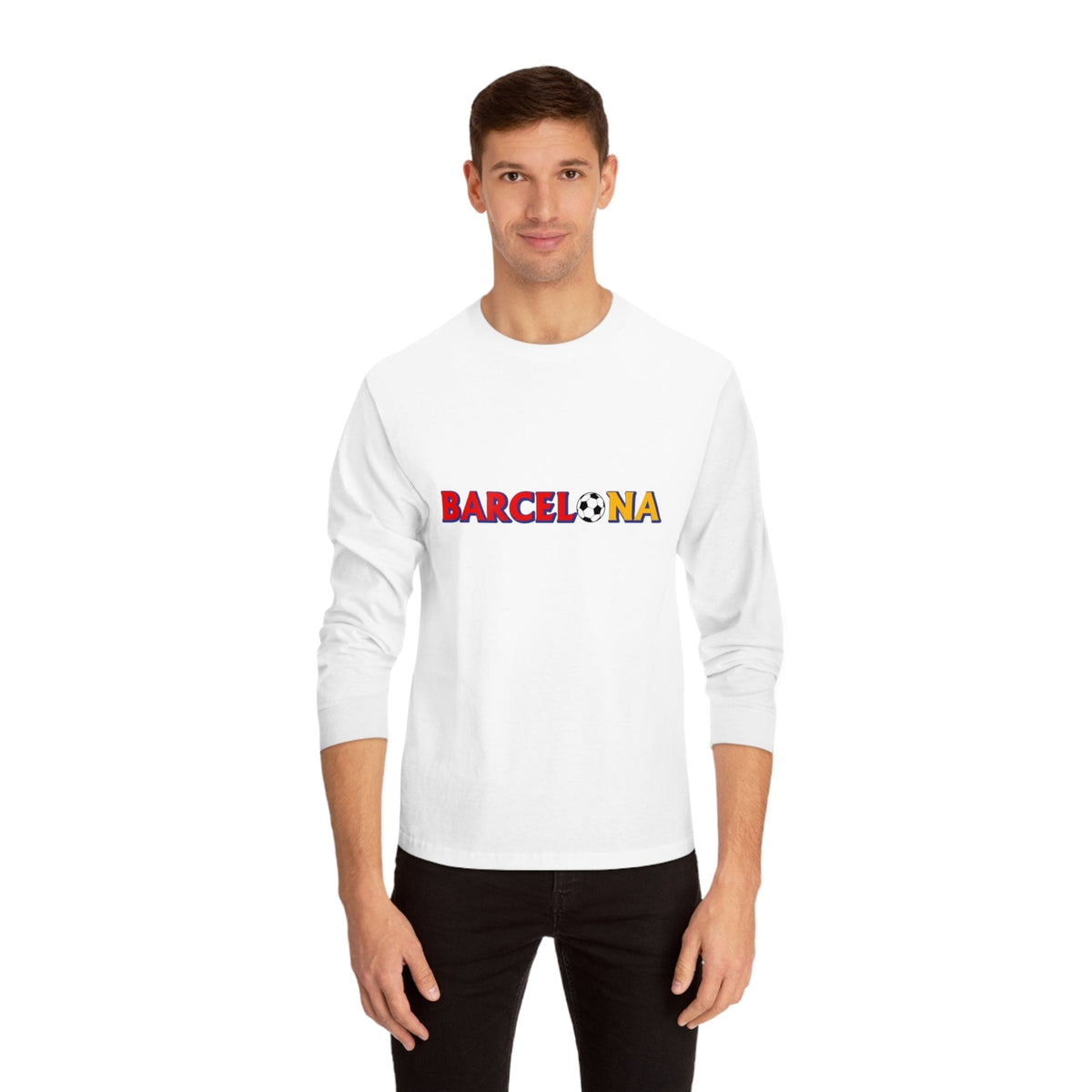 BARCELONA – Trendy Design, Premium Long Sleeve Tee