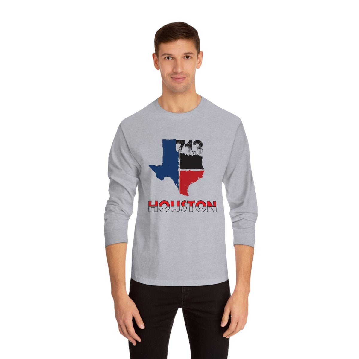 HOUSTON – Trendy Design, Premium Long Sleeve Tee