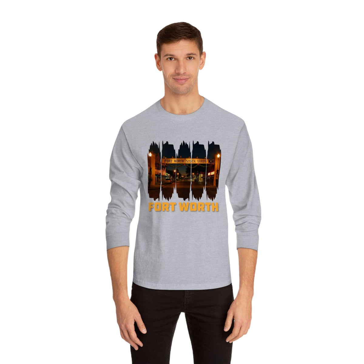FORT WORTH – Trendy Design, Premium Long Sleeve Tee