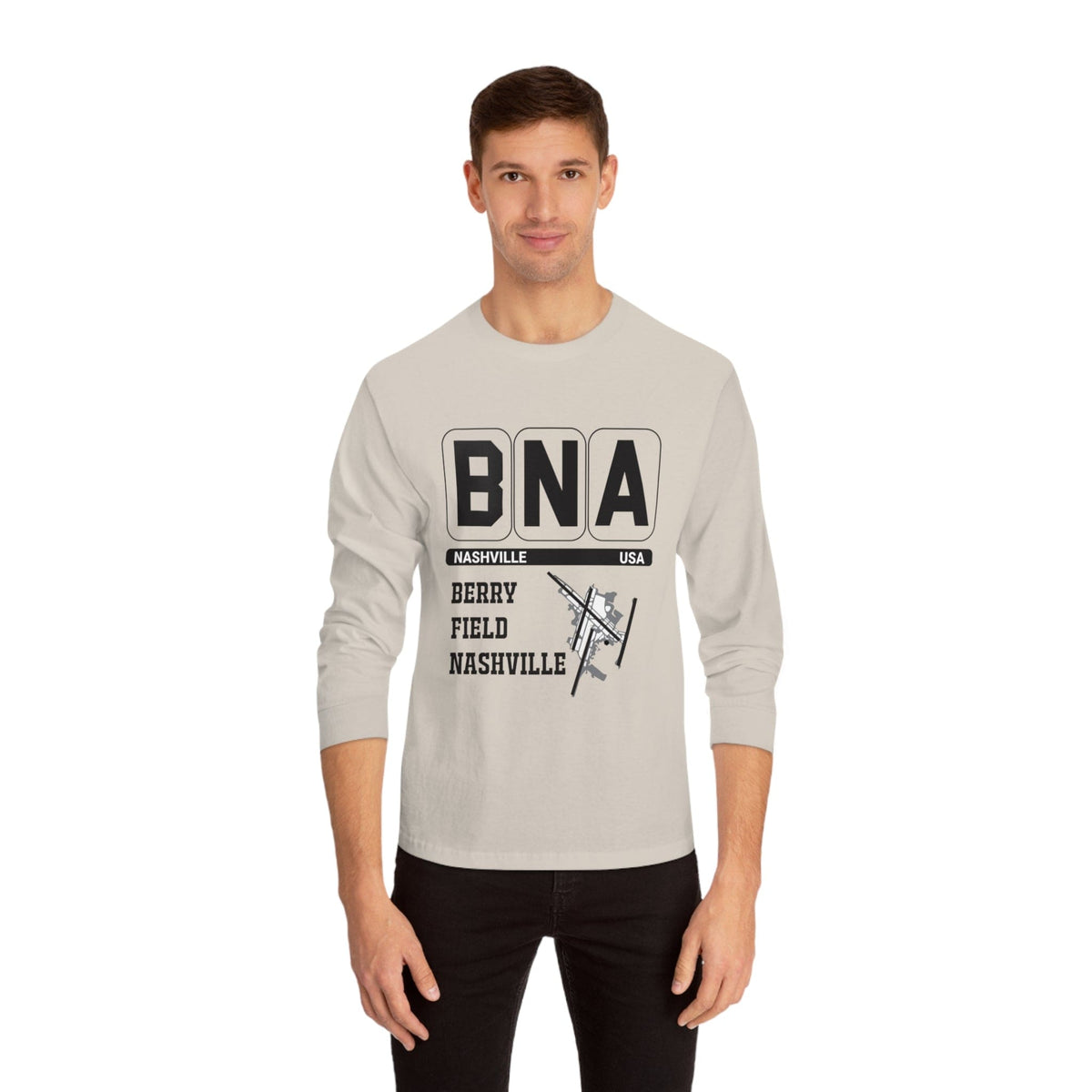 NASHVILLE – Trendy Design, Premium Long Sleeve Tee