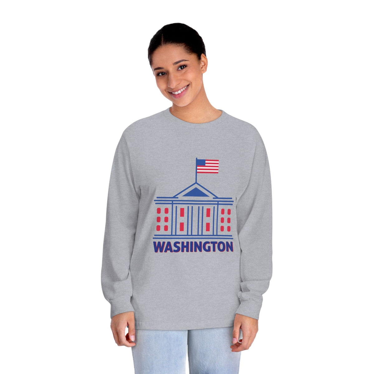 WASHINGTON – Trendy Design, Premium Long Sleeve Tee
