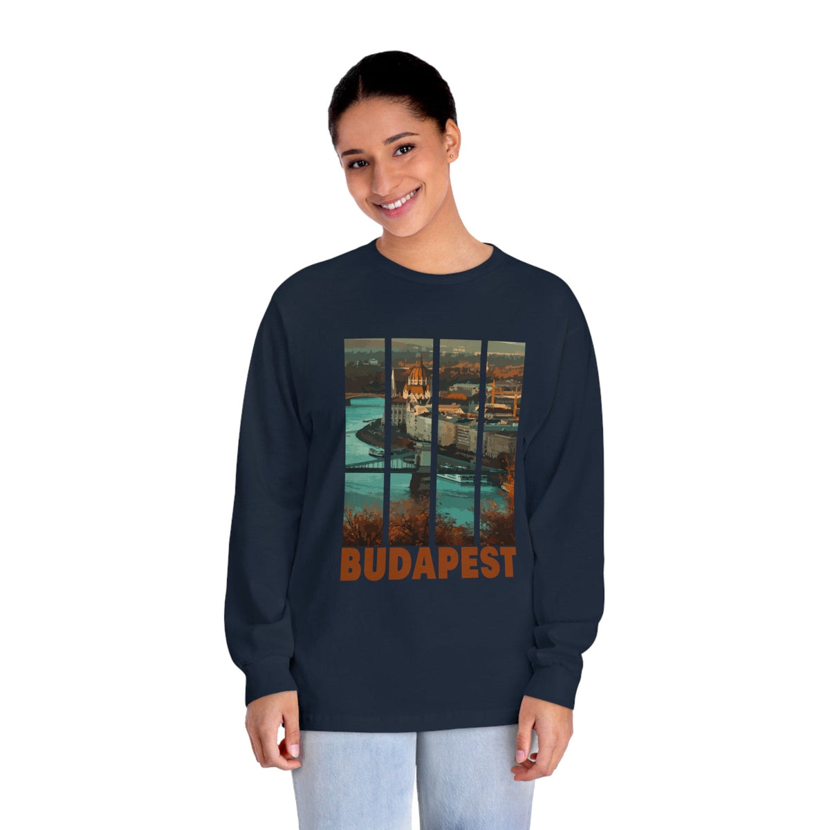BUDAPEST – Trendy Design, Premium Long Sleeve Tee