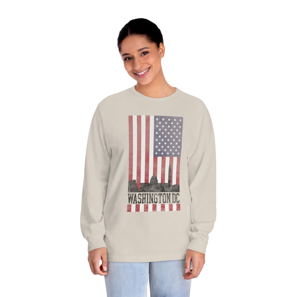 WASHINGTON DC – Trendy Design, Premium Long Sleeve Tee
