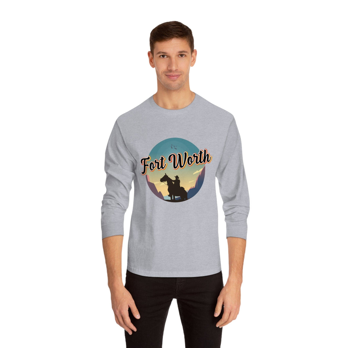 FORT WORTH – Trendy Design, Premium Long Sleeve Tee
