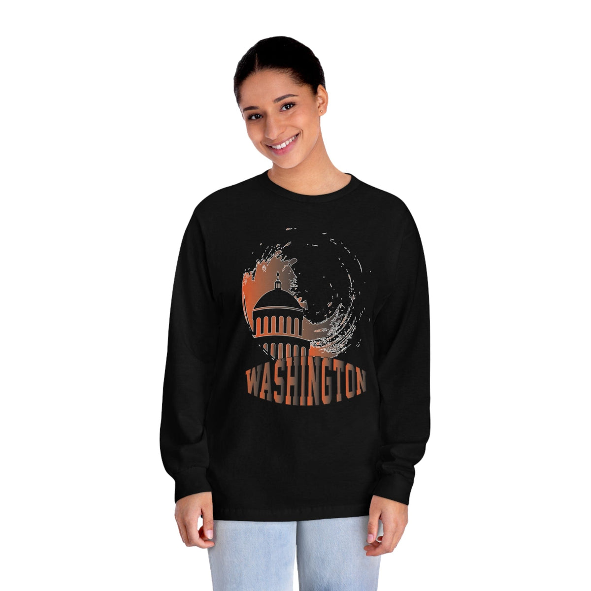 WASHINGTON – Trendy Design, Premium Long Sleeve Tee