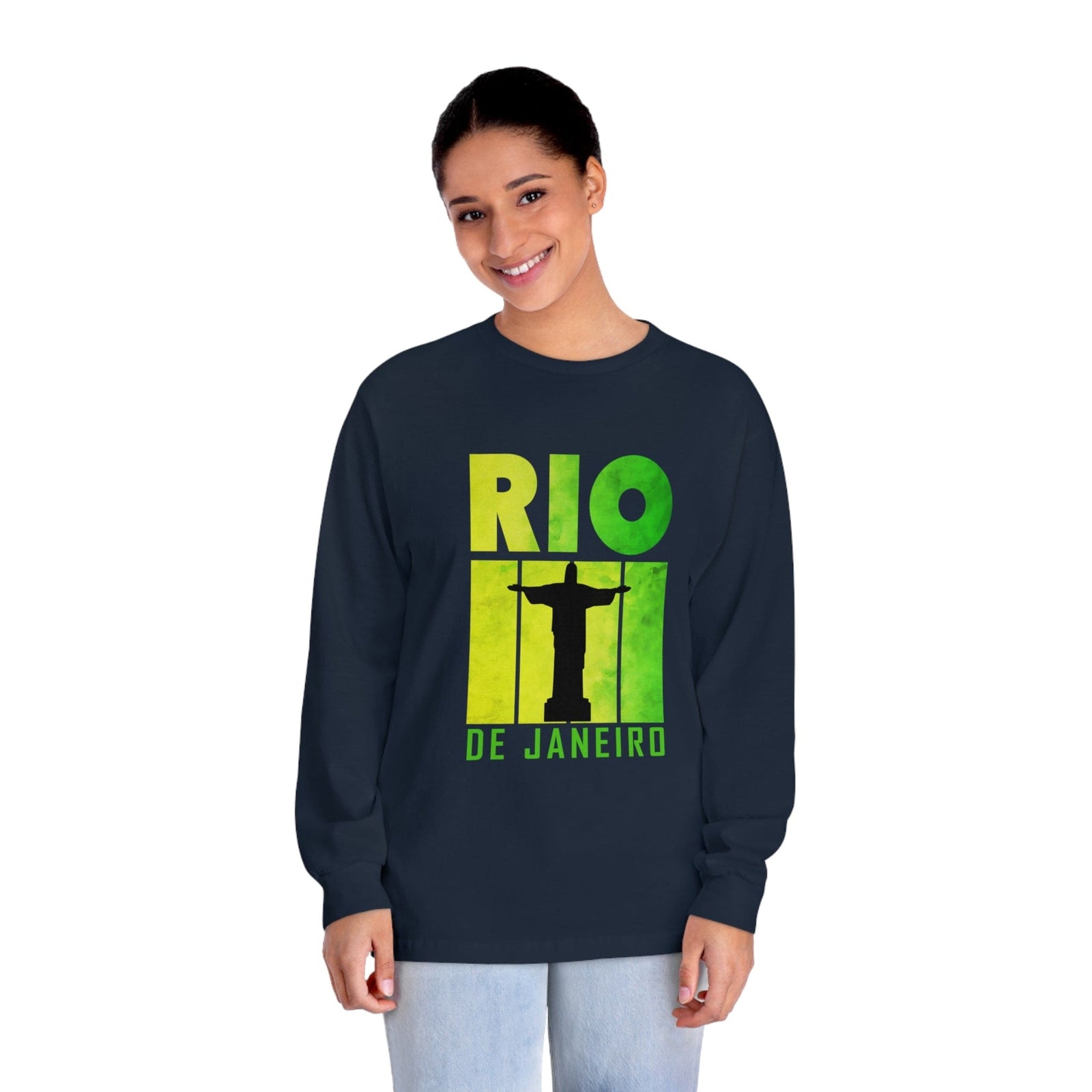 RO de JANEIRO – Trendy Design, Premium Long Sleeve Tee