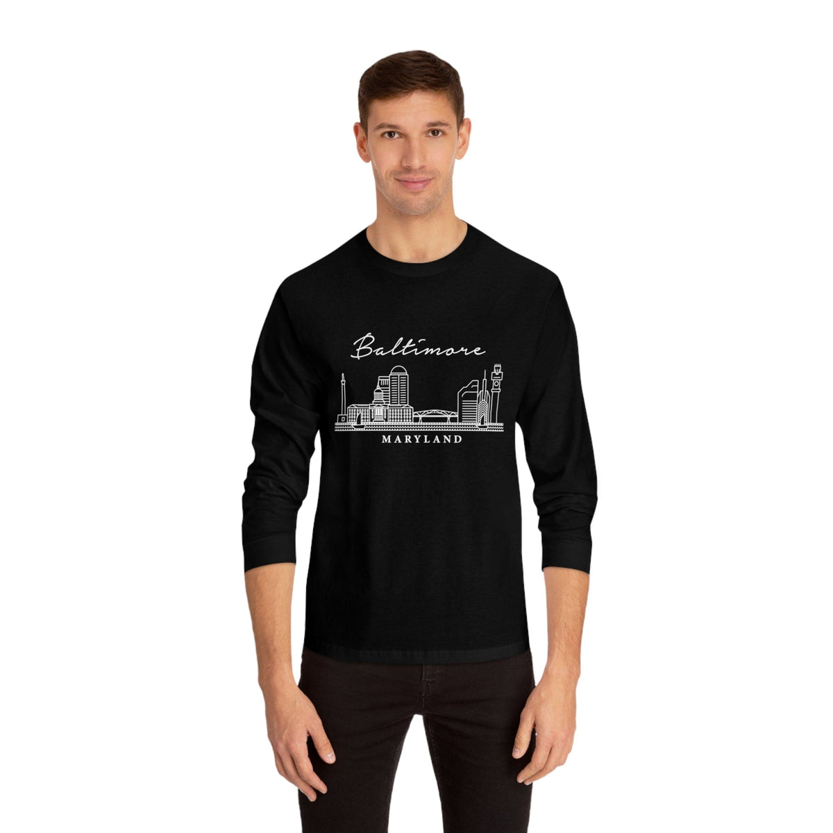 BALTIMORE – Trendy Design, Premium Long Sleeve Tee