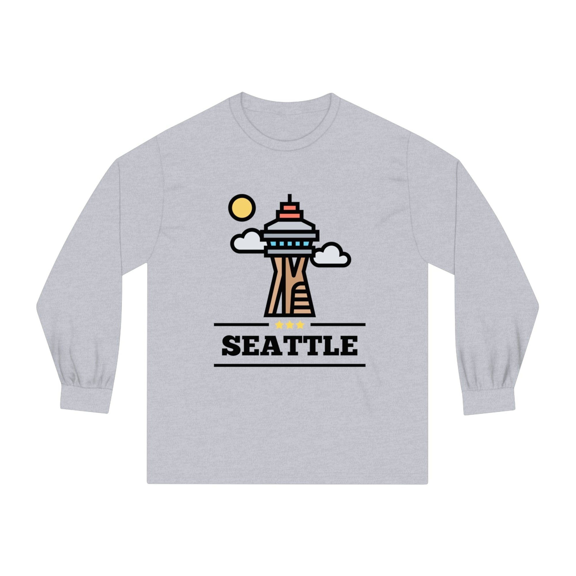 SEATTLE – Trendy Design, Premium Long Sleeve Tee