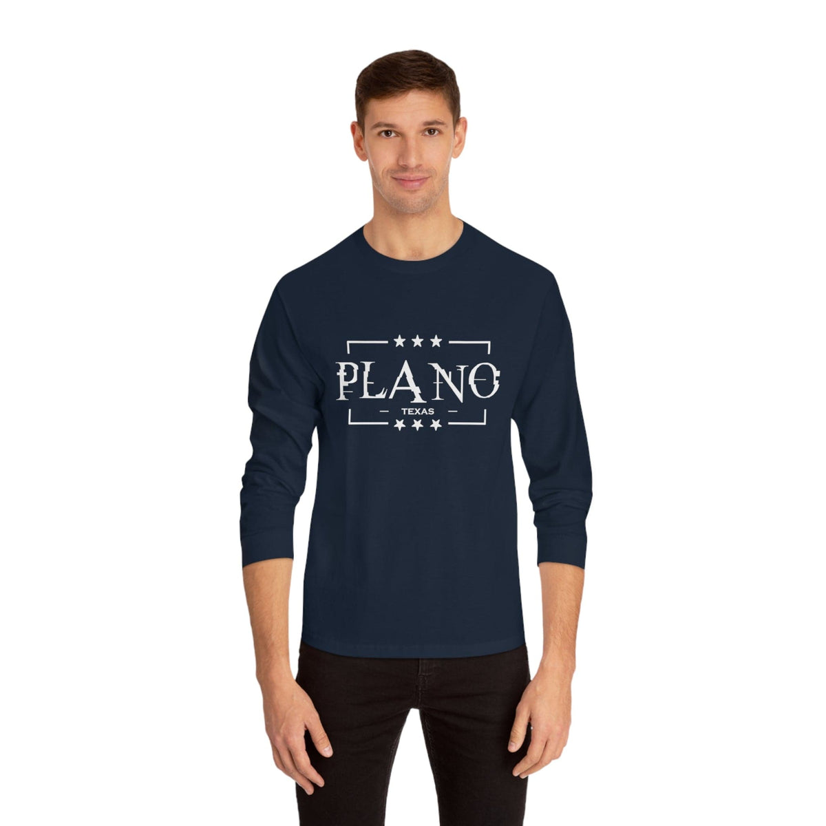 PLANO – Trendy Design, Premium Long Sleeve Tee
