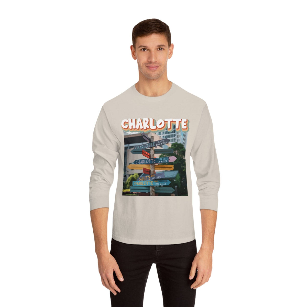 CHARLOTTE – Trendy Design, Premium Long Sleeve Tee