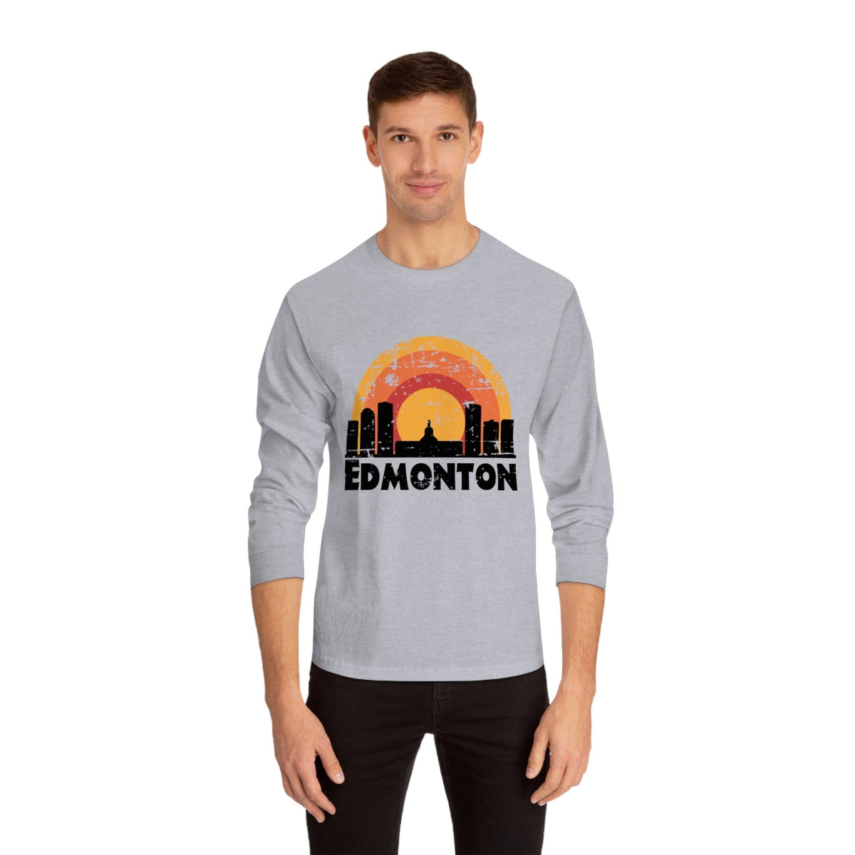 EDMONTON – Trendy Design, Premium Long Sleeve Tee