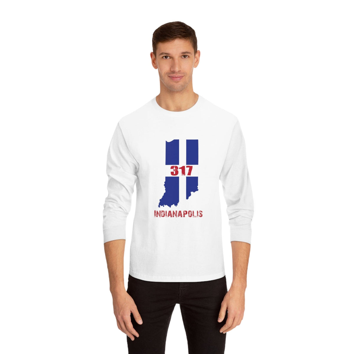 INDIANAPOLIS – Trendy Design, Premium Long Sleeve Tee