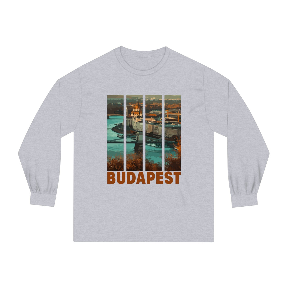 BUDAPEST – Trendy Design, Premium Long Sleeve Tee