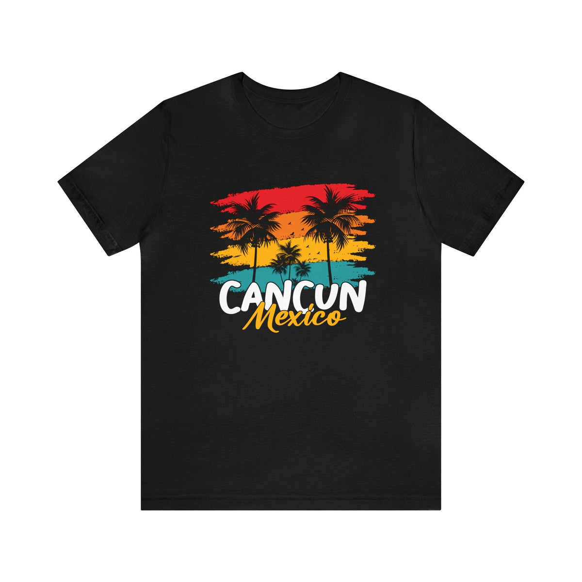 Retro Sunset Palm - Short Sleeve Tee