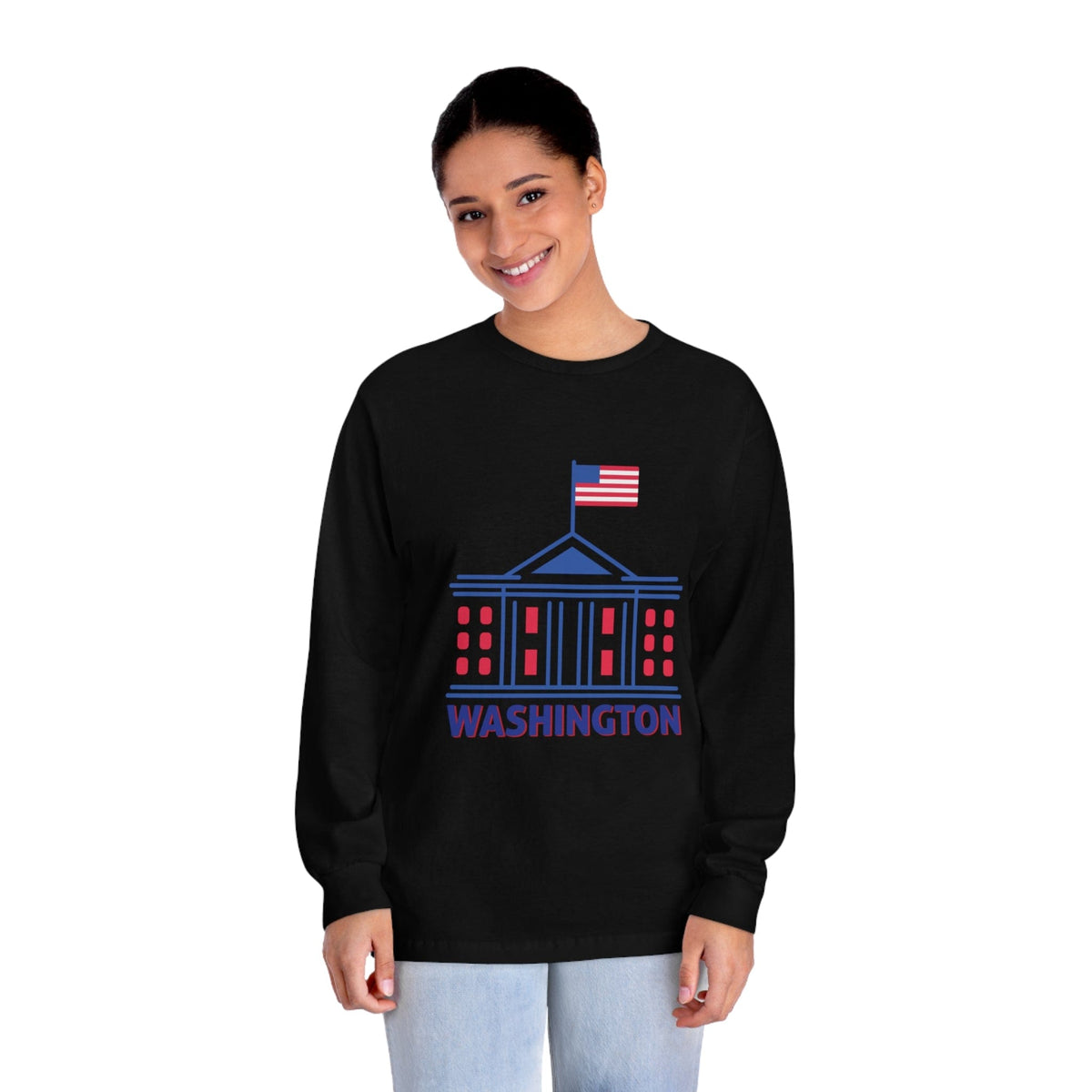 WASHINGTON – Trendy Design, Premium Long Sleeve Tee