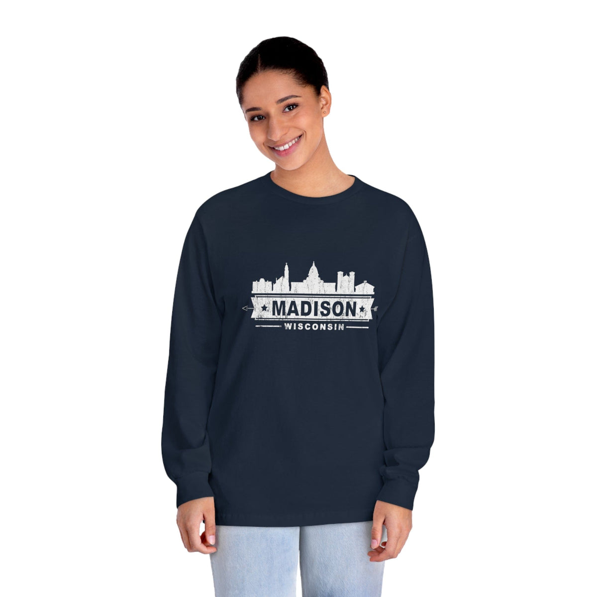 MADISON – Trendy Design, Premium Long Sleeve Tee