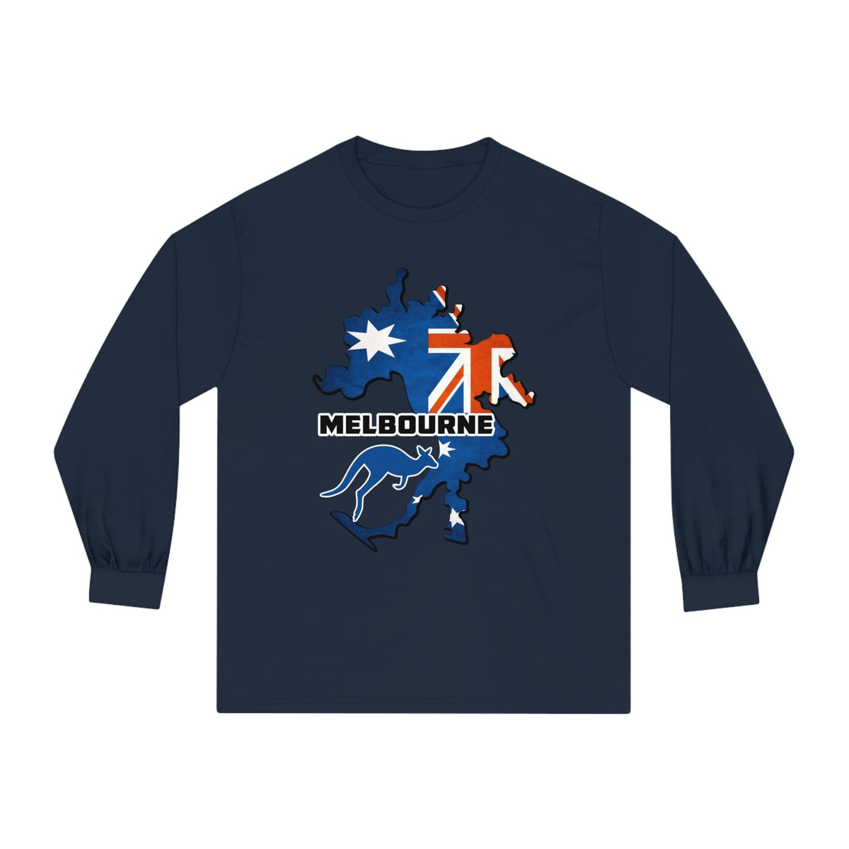 MELBOURNE – Trendy Design, Premium Long Sleeve Tee