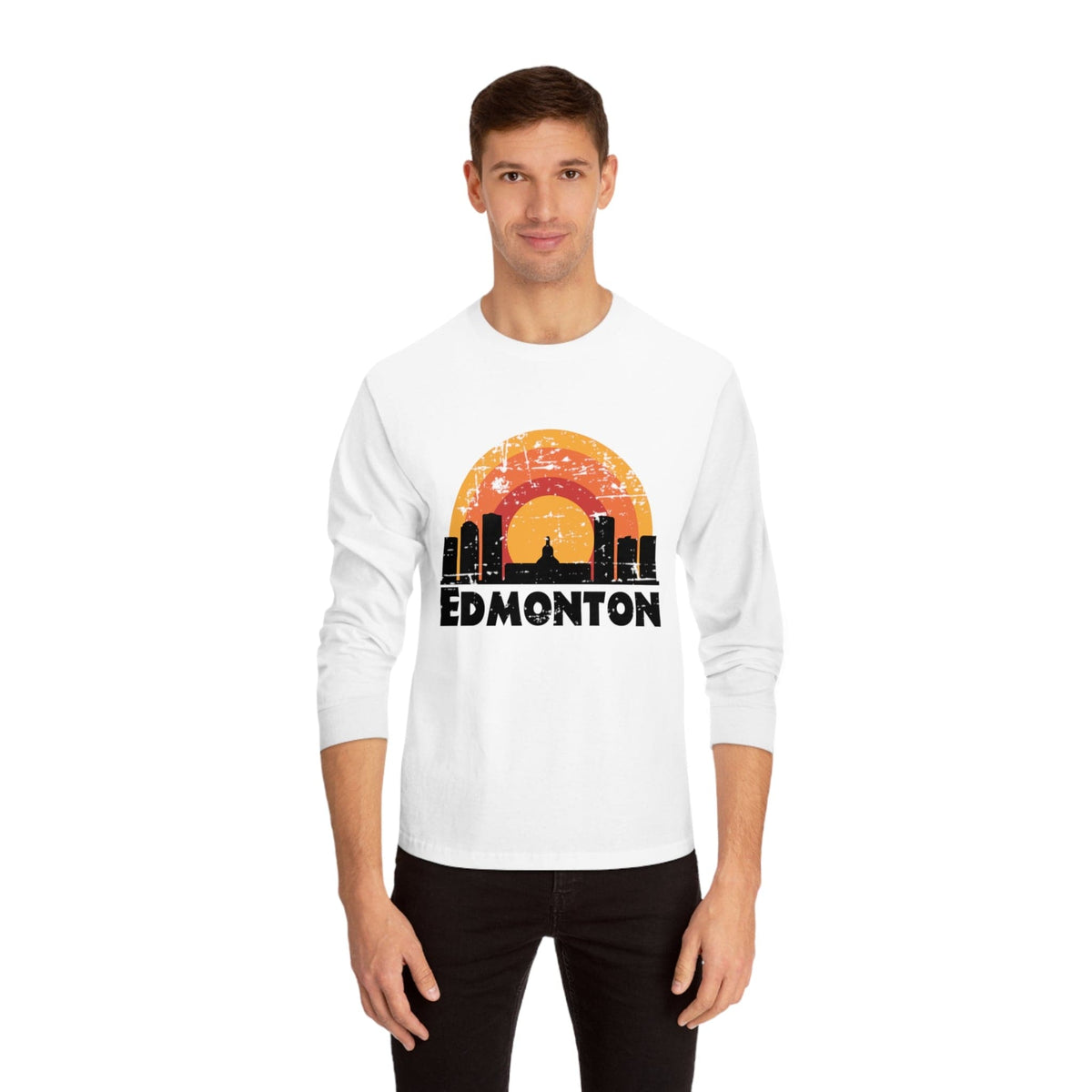 EDMONTON – Trendy Design, Premium Long Sleeve Tee