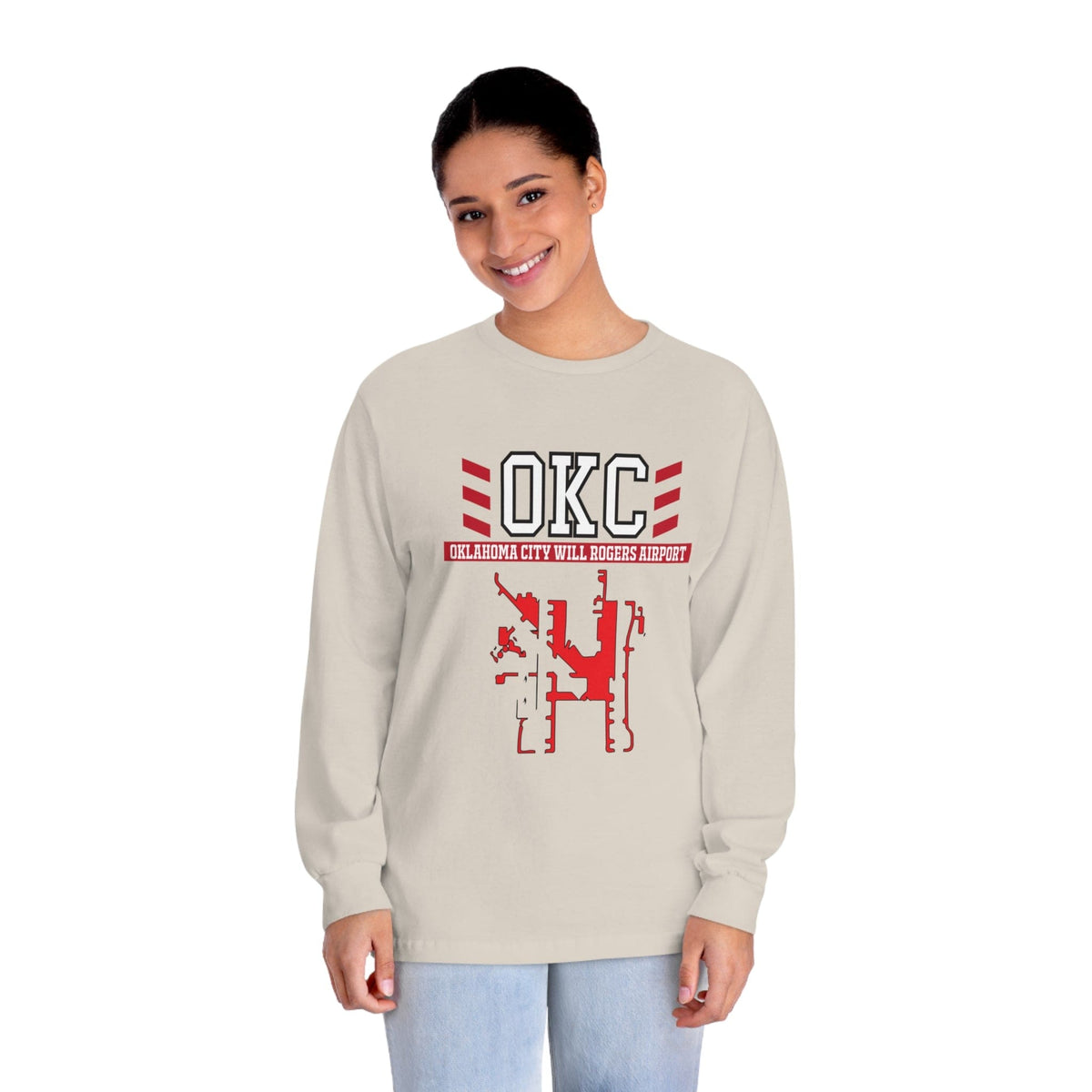 OKLAHOMA CITY – Trendy Design, Premium Long Sleeve Tee
