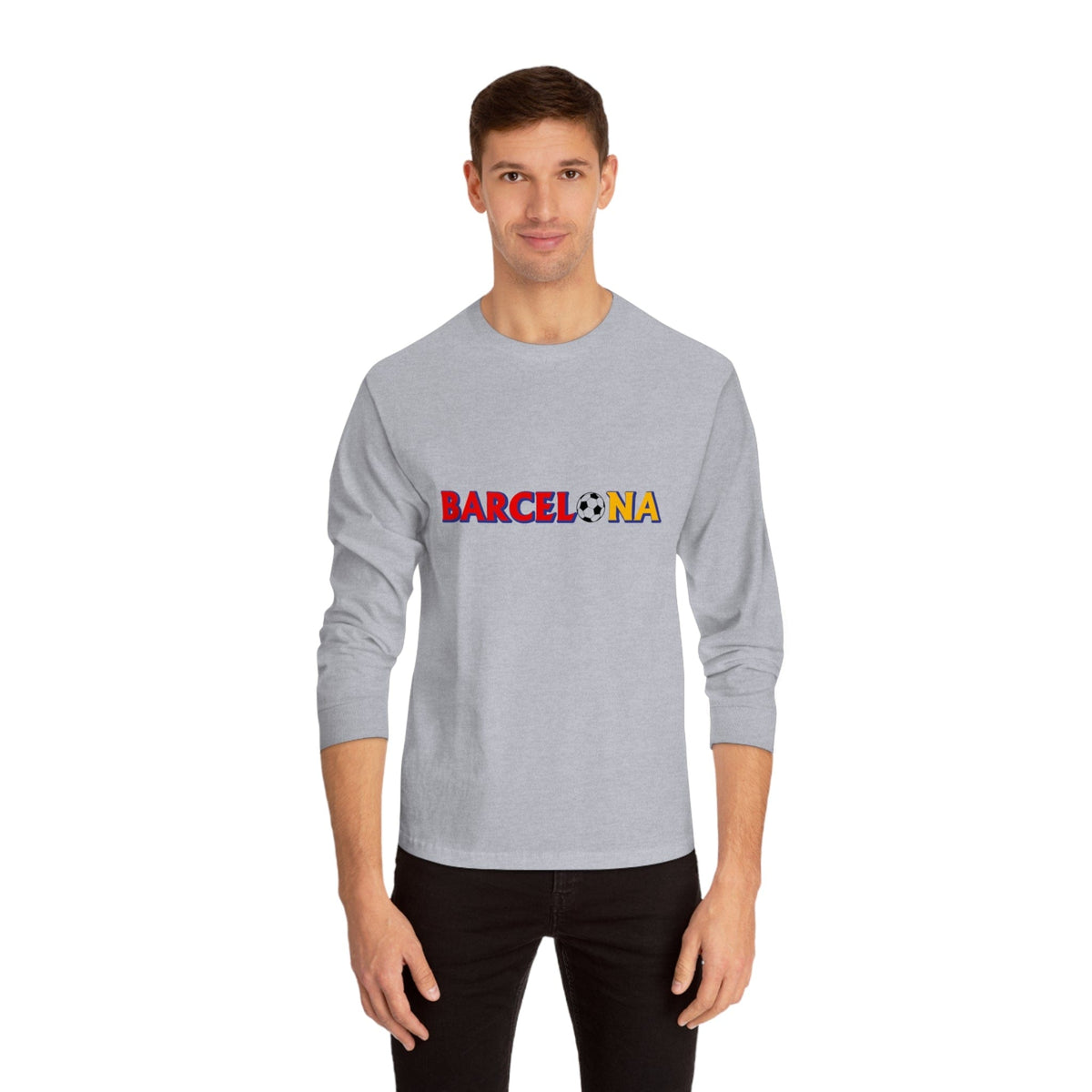 BARCELONA – Trendy Design, Premium Long Sleeve Tee