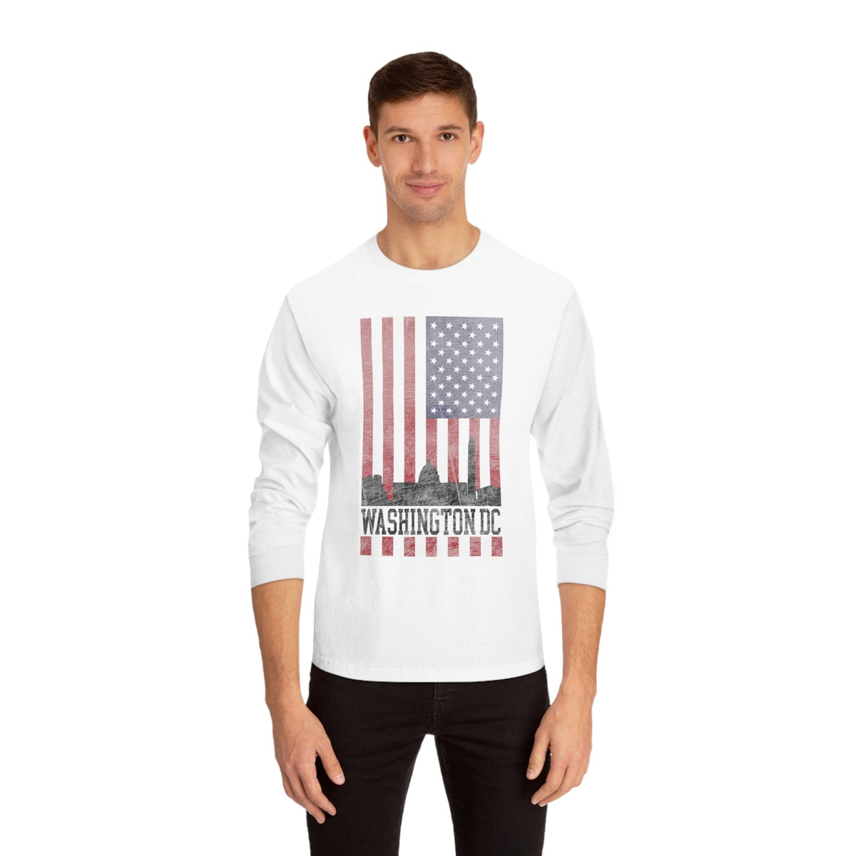 WASHINGTON DC – Trendy Design, Premium Long Sleeve Tee