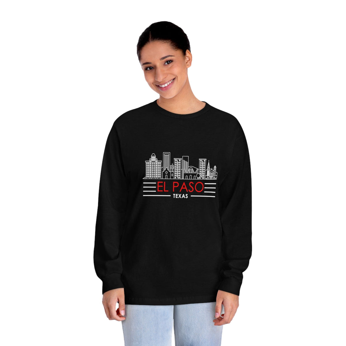 EL PASO – Trendy Design, Premium Long Sleeve Tee