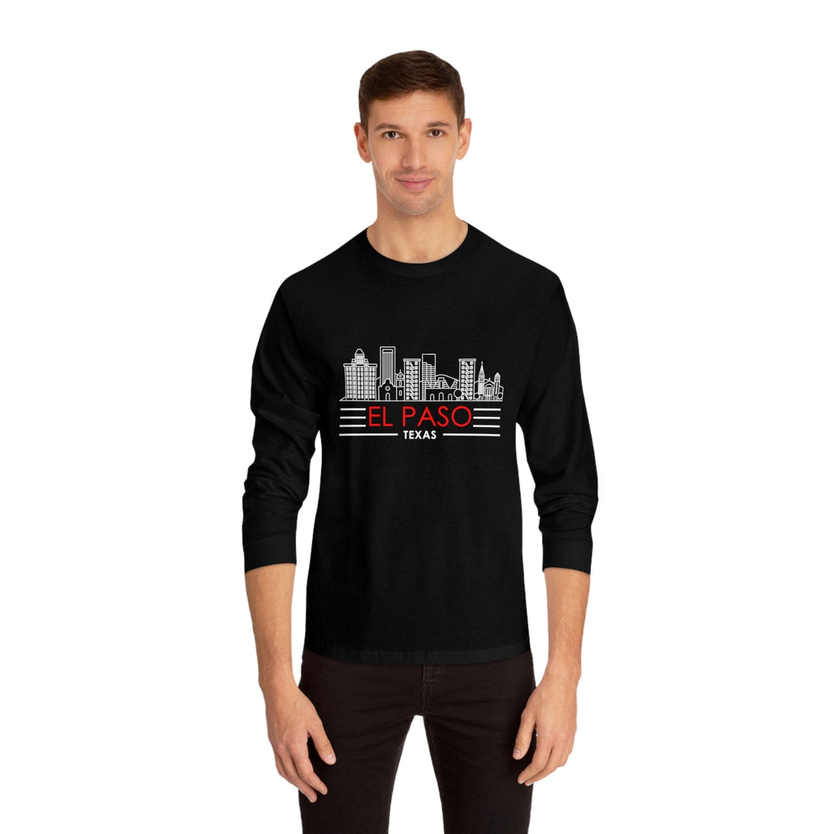 EL PASO – Trendy Design, Premium Long Sleeve Tee