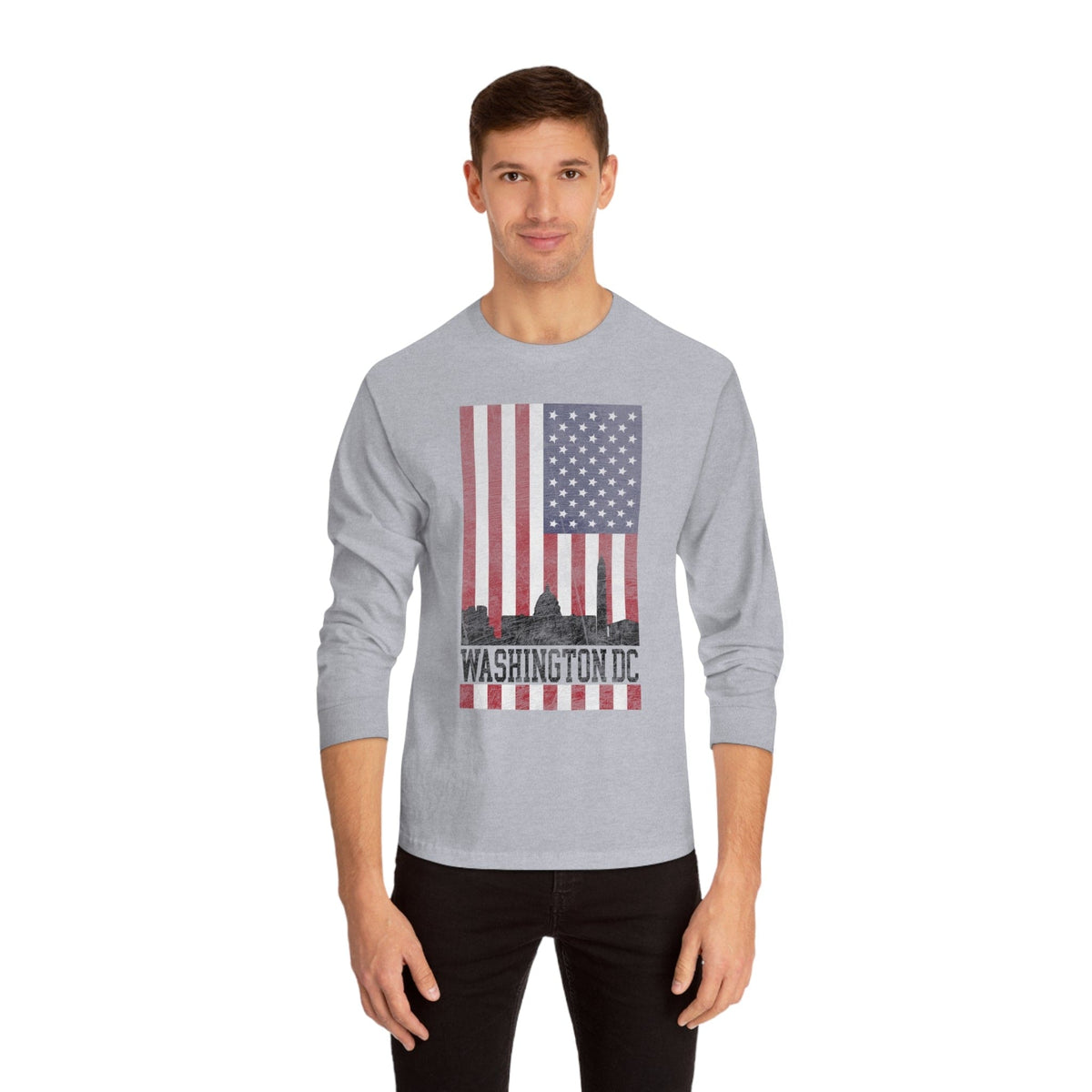 WASHINGTON DC – Trendy Design, Premium Long Sleeve Tee
