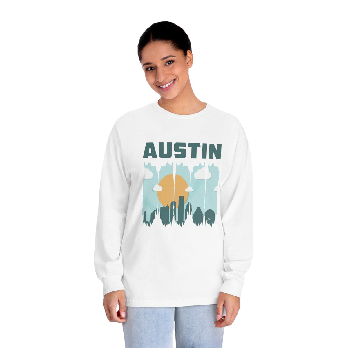 AUSTIN – Trendy Design, Premium Long Sleeve Tee