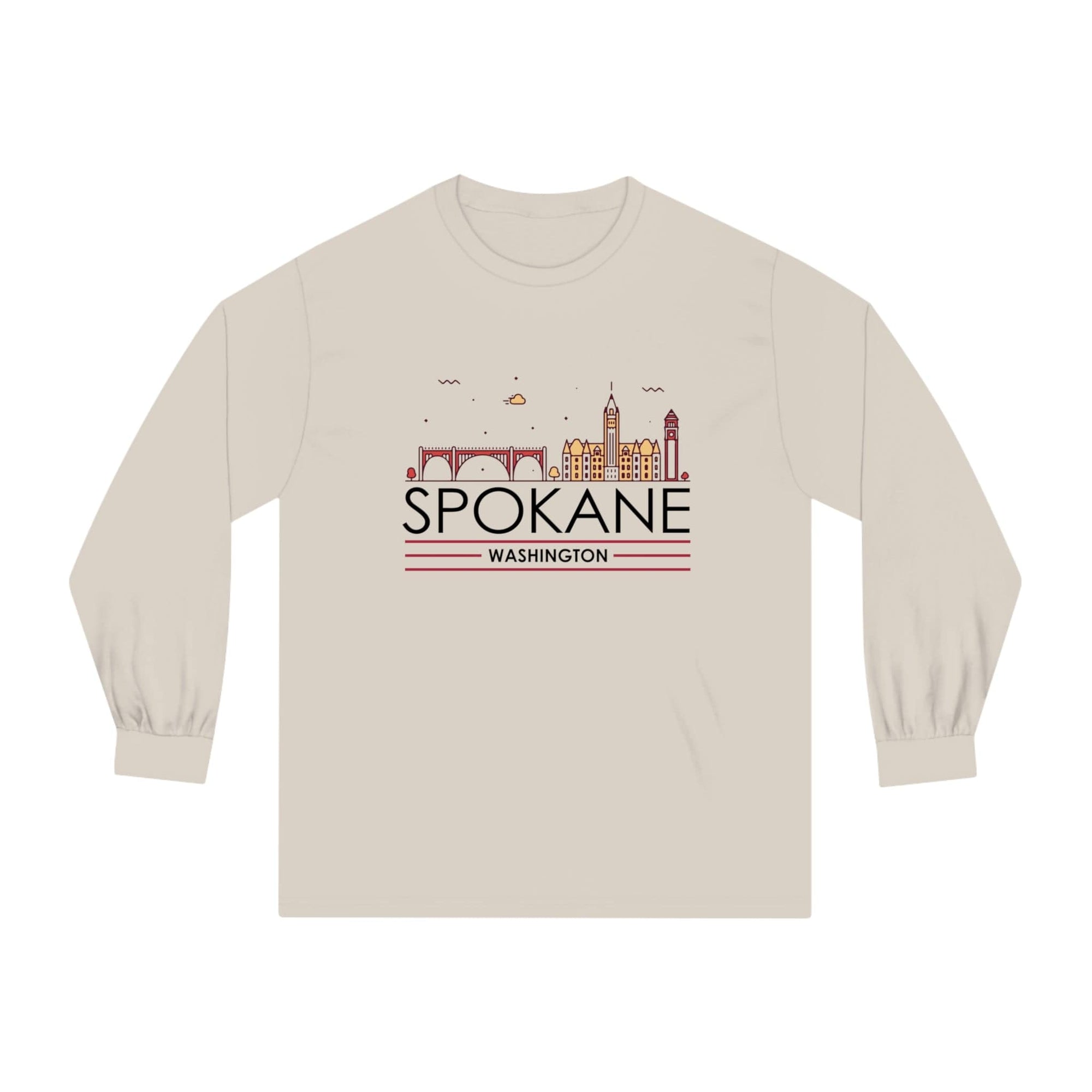 SPOKANE – Trendy Design, Premium Long Sleeve Tee