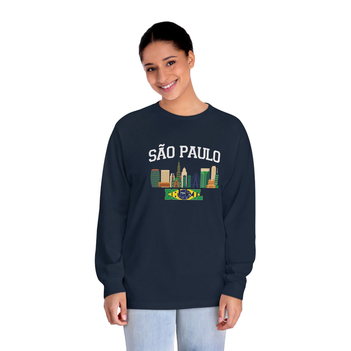 SAO PAULO – Trendy Design, Premium Long Sleeve Tee