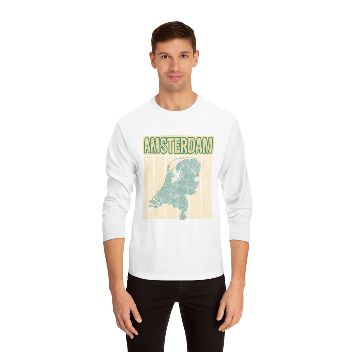 Amsterdam – Trendy Design, Premium Long Sleeve Tee