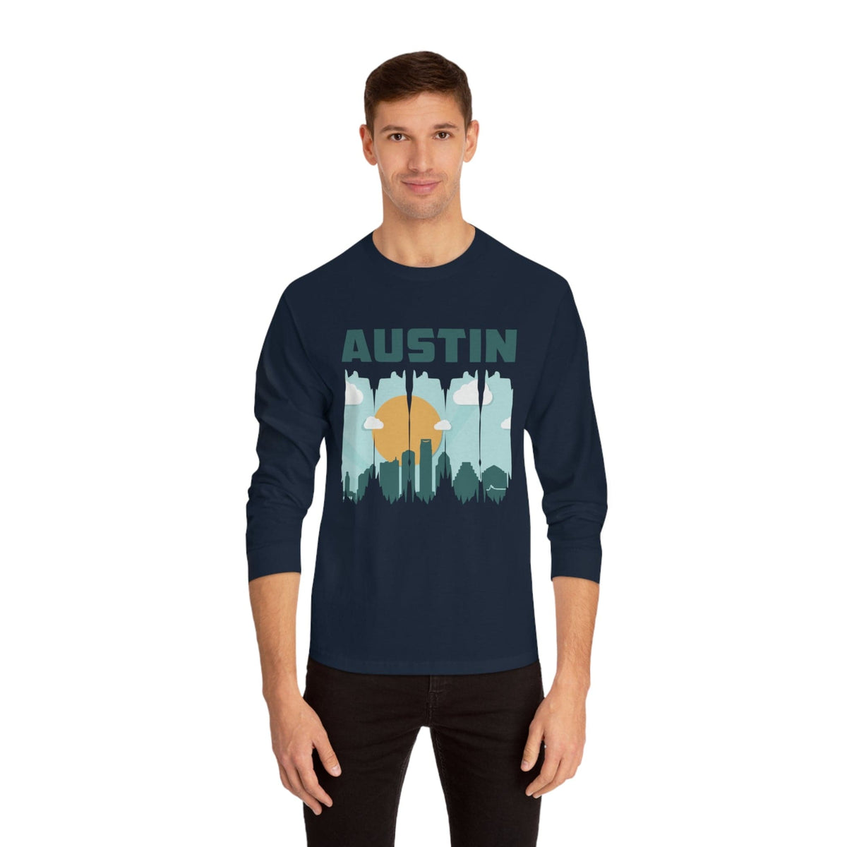 AUSTIN – Trendy Design, Premium Long Sleeve Tee