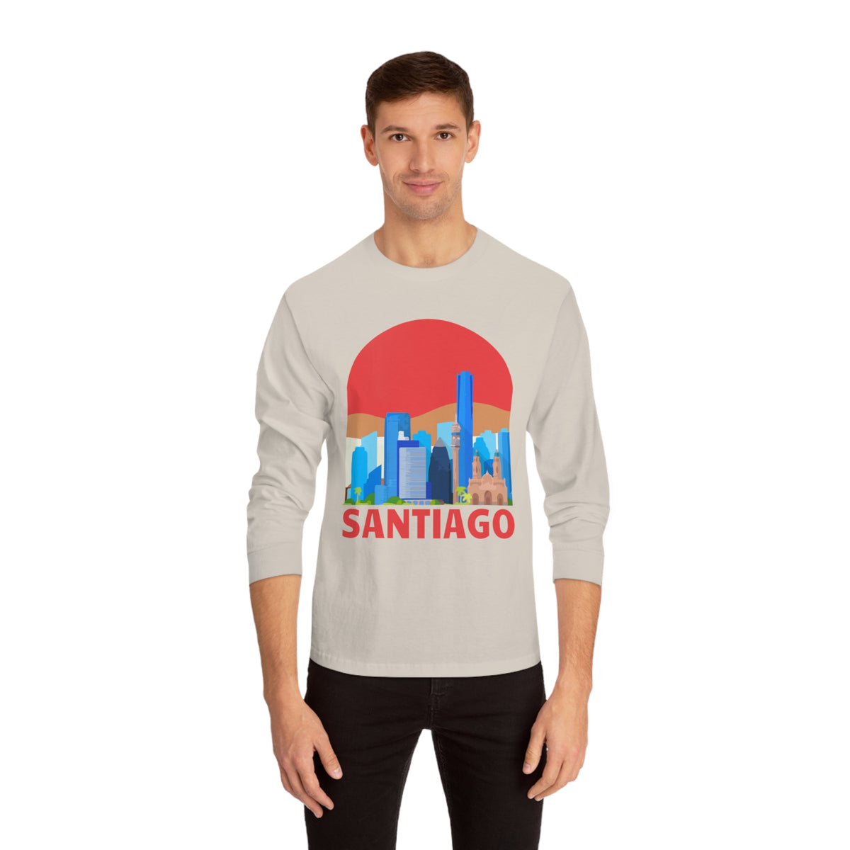 SANTIAGO – Trendy Design, Premium Long Sleeve Tee