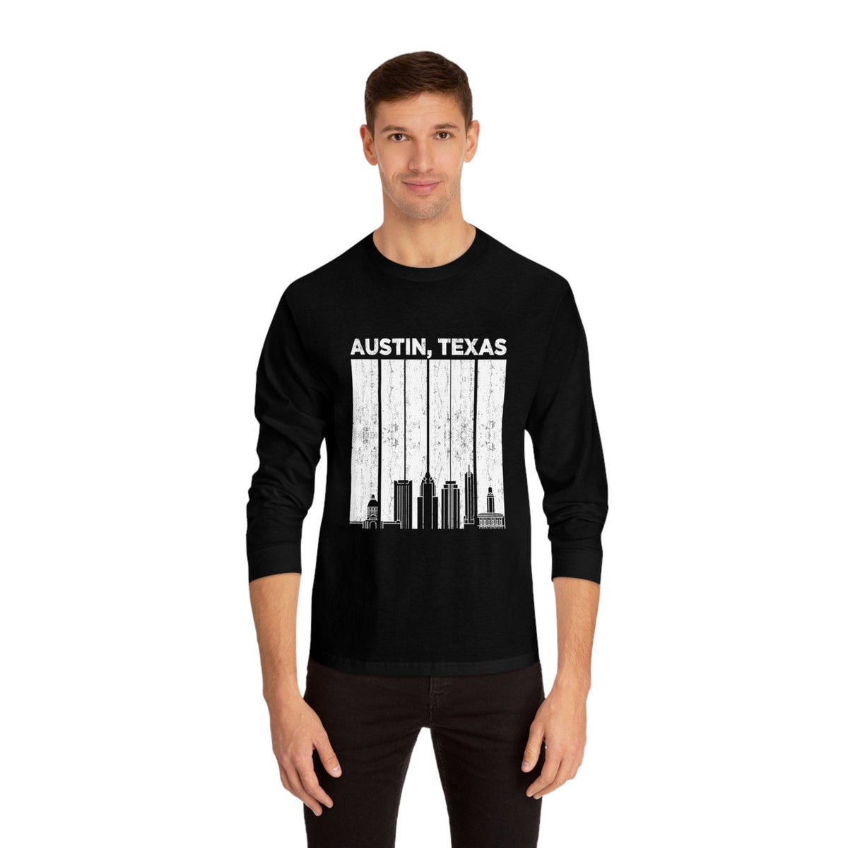AUSTIN – Trendy Design, Premium Long Sleeve Tee